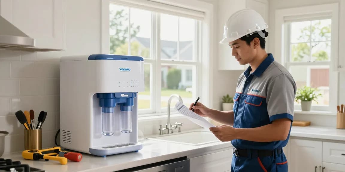 Waterdrop WFD-40W-L-A Water Filter Dispenser installed by trusted local contractor.