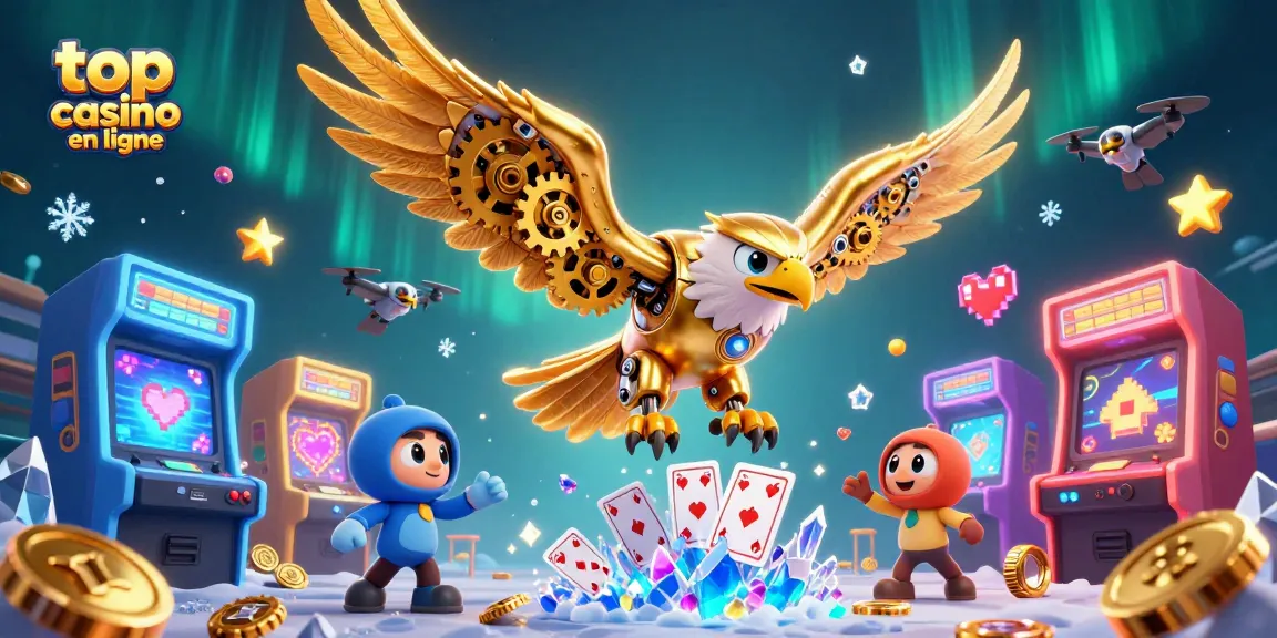 Gagnez au top casino en ligne avec une illustration 3D dynamique et immersive.