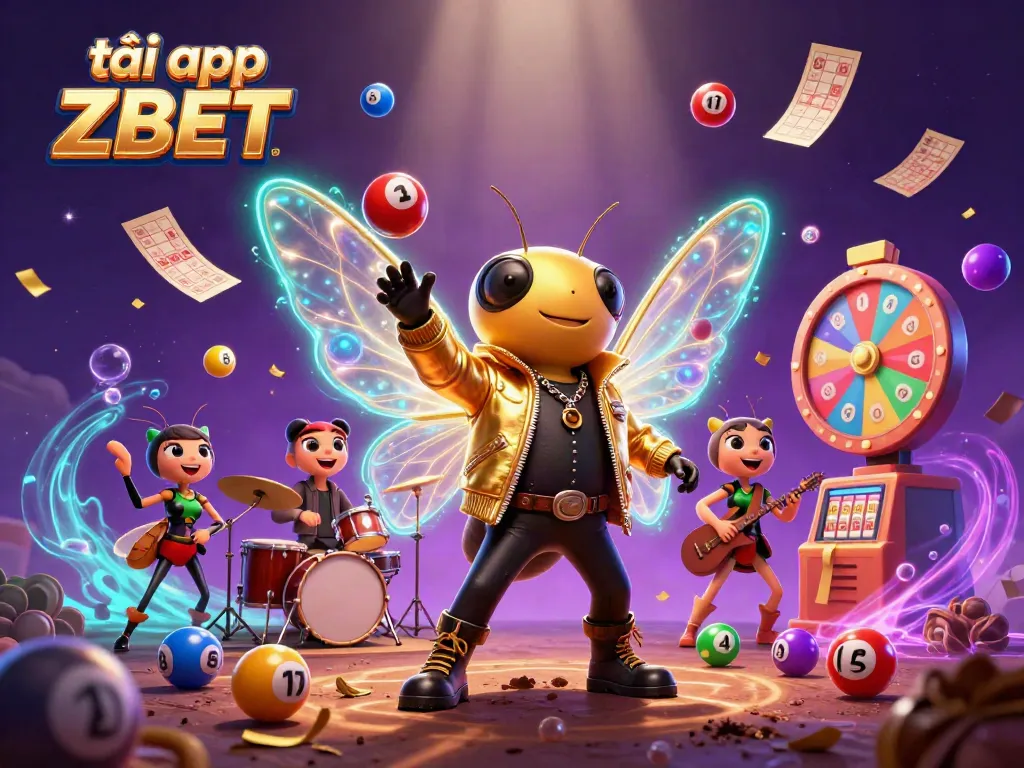 Exciting dynamic scene featuring characters in ZBET app logo, enhances gaming experience while playing tải app ZBET.