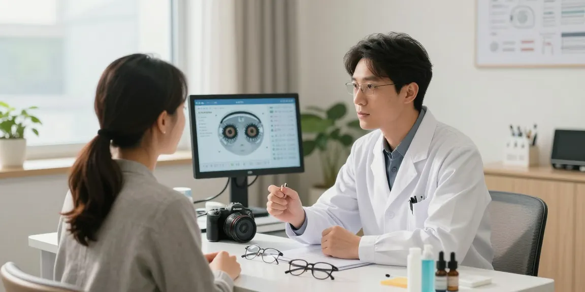 Consultation about 스마일 프로 eye surgery at SNU Eye Clinic, highlighting patient care and advanced eye treatment.