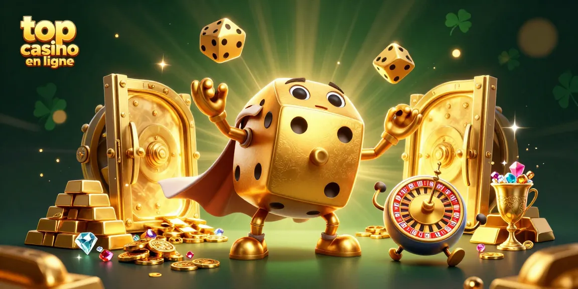 Jouez dans le top casino en ligne avec des dés dorés et des trésors scintillants.