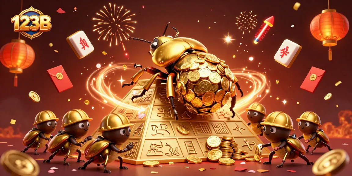 Experience massive wins at 123B with dynamic 3D casino elements and vibrant celebration visuals.