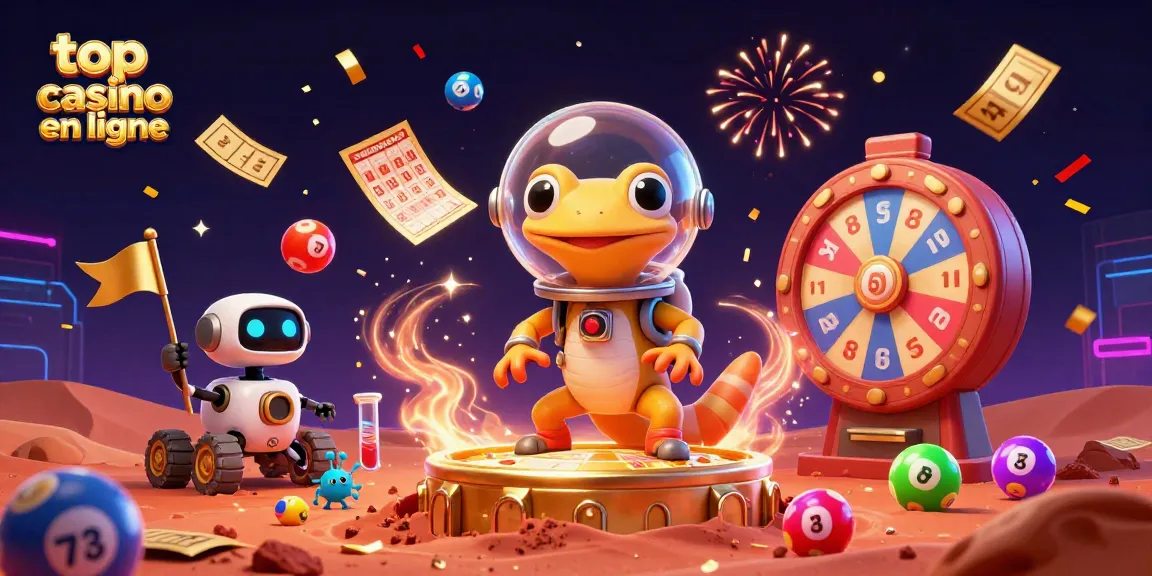 Jouer et gagner avec le top casino en ligne dans une illustration vibrante et dynamique.