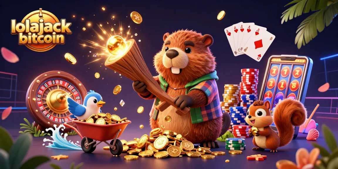 Experience lolajack bitcoin rewards as the beaver chops trees raining coins and gems!