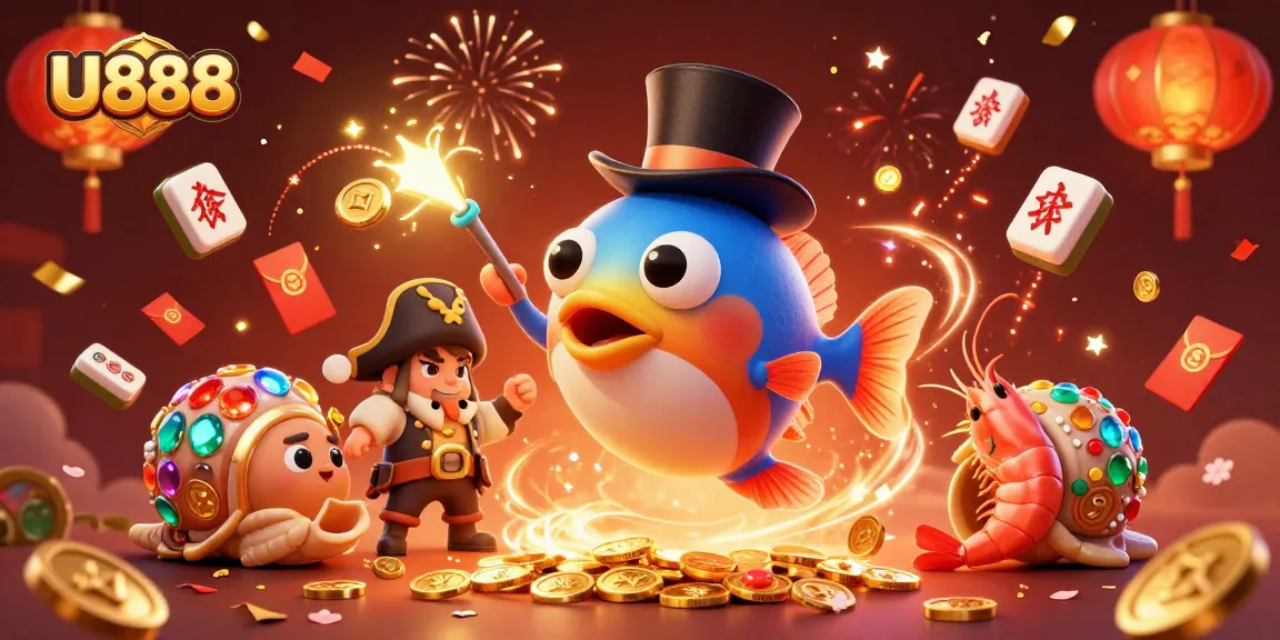 Engage with the thrilling world of U888 featuring dynamic characters and vibrant casino elements.