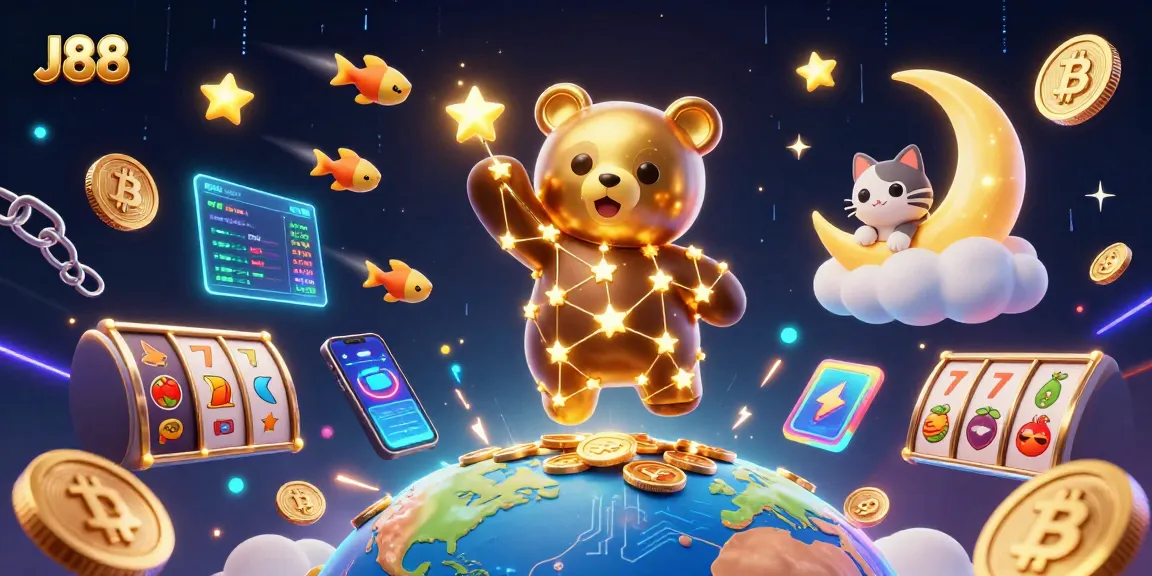 Engage with J88 for casino adventures amidst vibrant 3D characters and dynamic gaming elements.