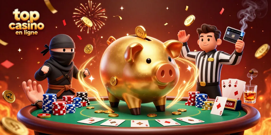 Plongez dans le monde du top casino en ligne avec cette illustration 3D brillante et dynamique.