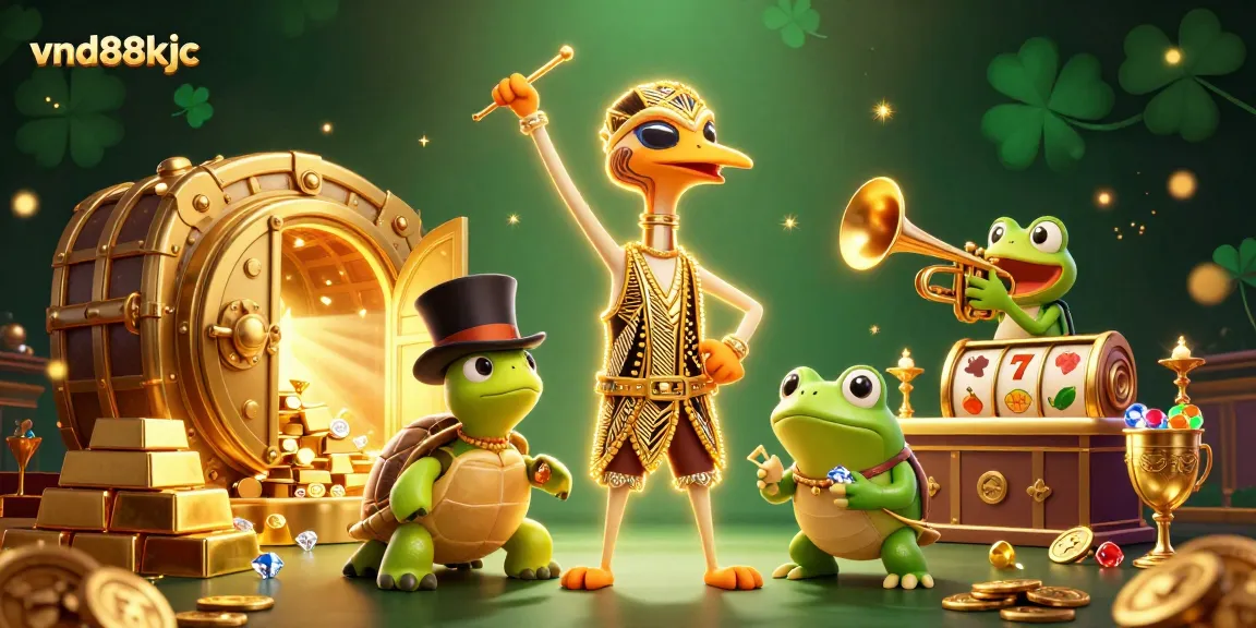 vnd88kjc captures the excitement of winning with a vibrant casino-themed 3D illustration