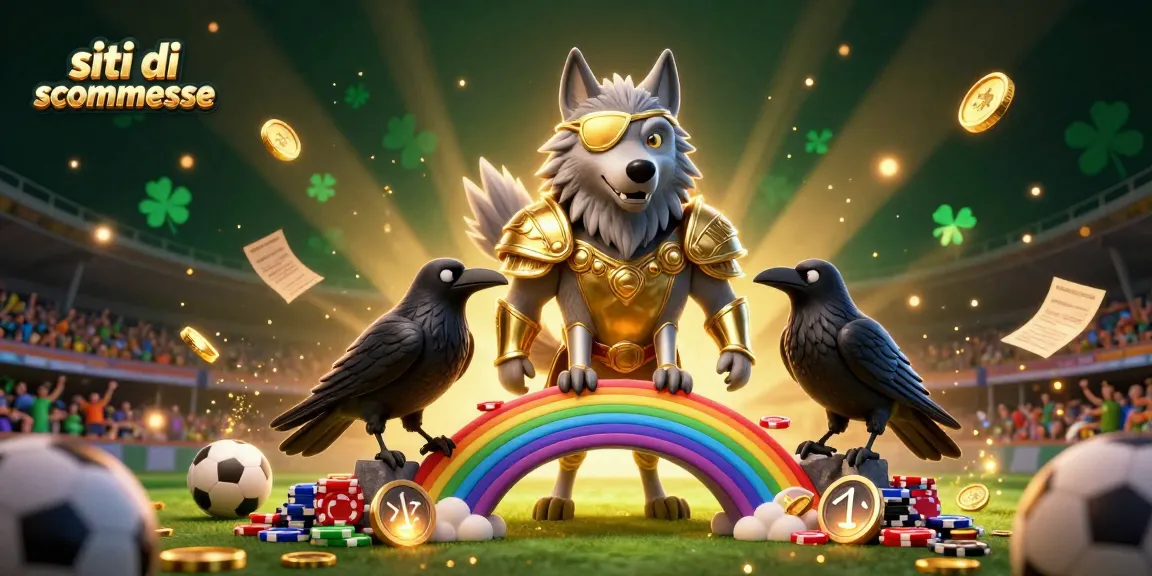 Scommetti nei migliori siti di scommesse con un lupo Odin e i suoi corvi in un casinò fantastico.
