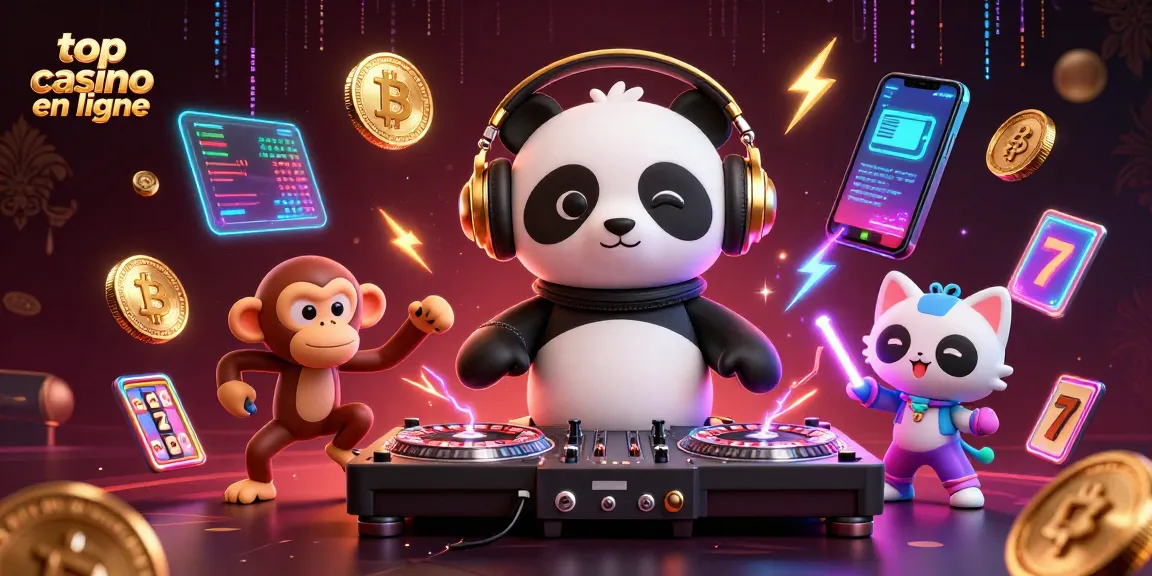 Rejoignez l'action des meilleurs jeux dans le top casino en ligne avec des personnages animés.