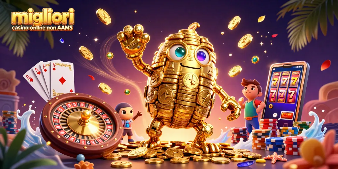 Attiva le emozioni nei migliori casino online non AAMS con il golem d'oro e simboli vincenti.