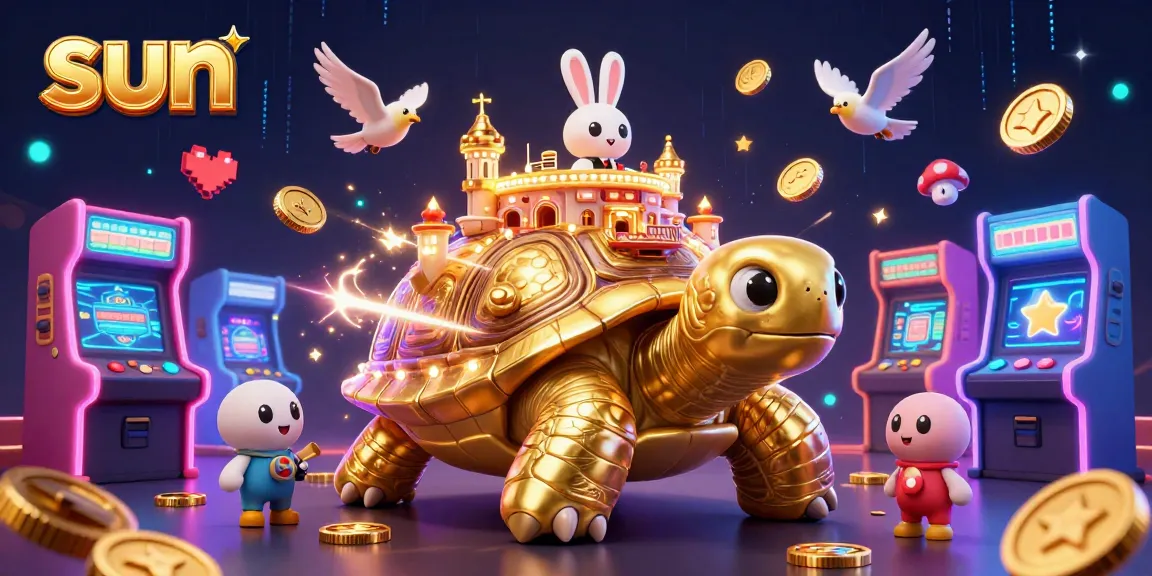 Spin the reels of fortune under the sun at a vibrant 3D casino scene.