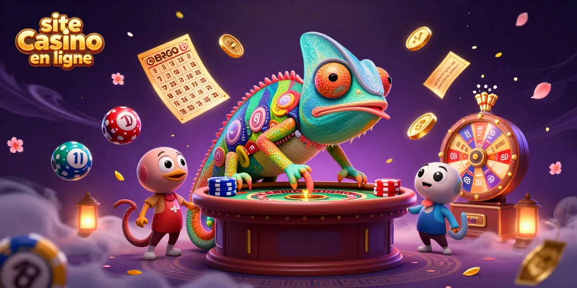 Quantifiez votre fortune sur un site casino en ligne avec un caméléon chanceux vibrant.