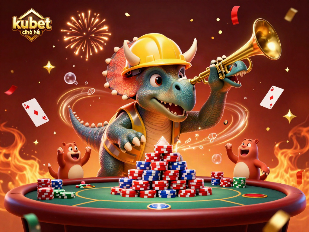 Build a poker chip pyramid in celebration at kubet chính thức casino.