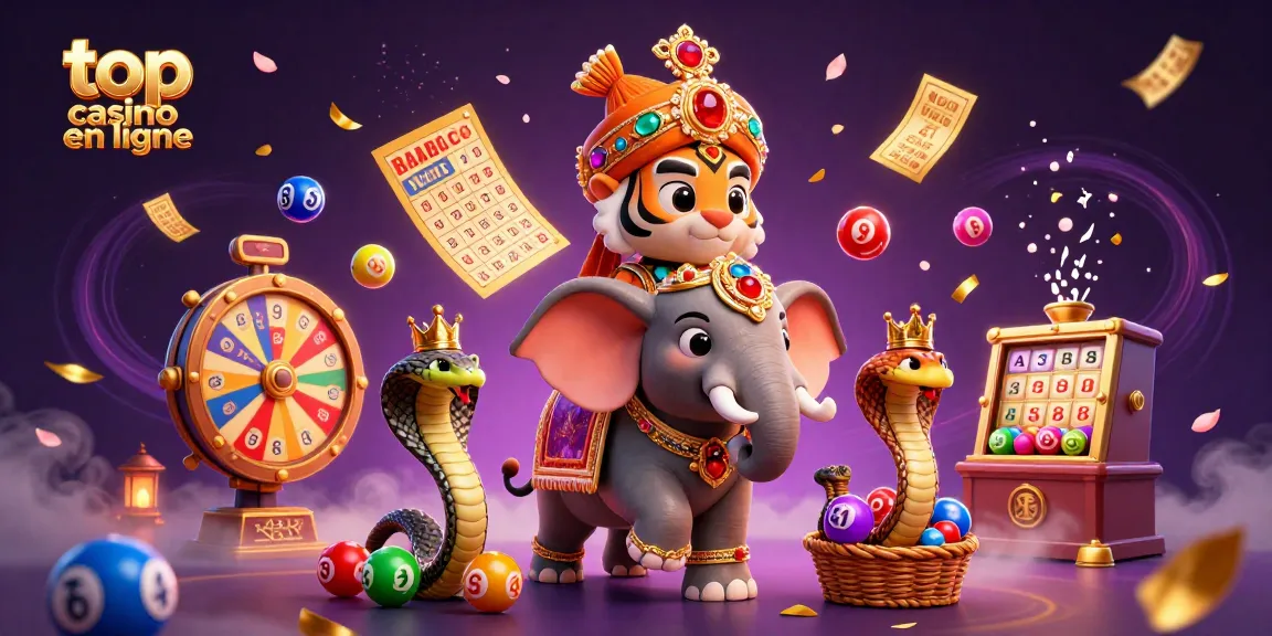 Illustration 3D dynamique d'un tigre maharaja et un éléphant, représentant un meilleur casino en ligne.