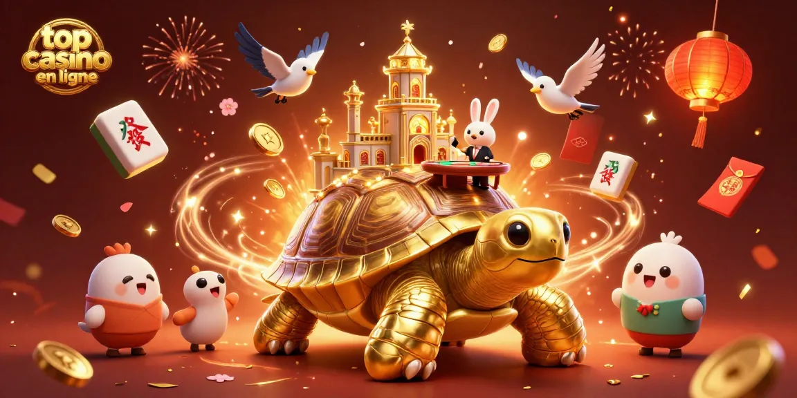 Jouez facilement aux jeux dans le top casino en ligne animé avec une tortue dorée et un croupier