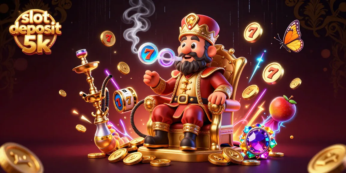 Experience thrilling gameplay with slot deposit 5k in this vibrant casino scene.